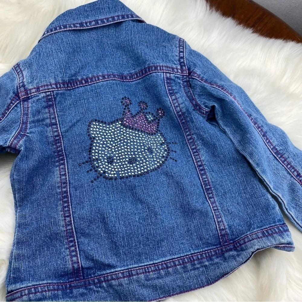 PRINCESS BY HELLO KITTY KIDS JEANS JACKET SIZE 4
